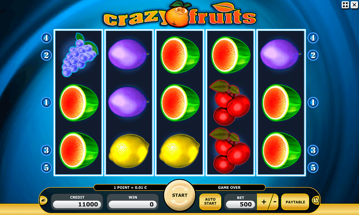 crazy fruits machine