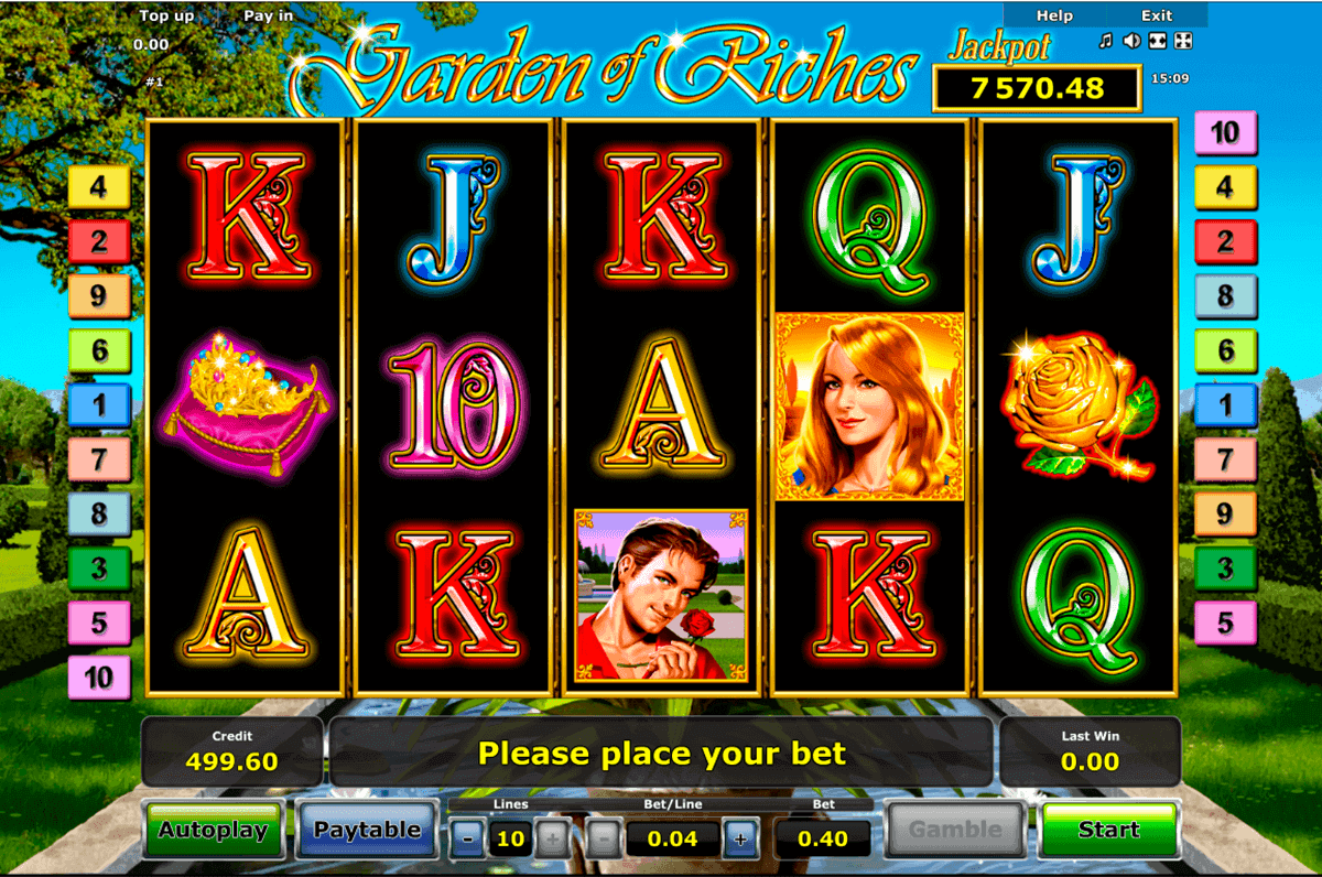 Garden of Riches слот. Novomatic games. Slot Casino kostenlos. Kostenlose Casino Slot Spiele.