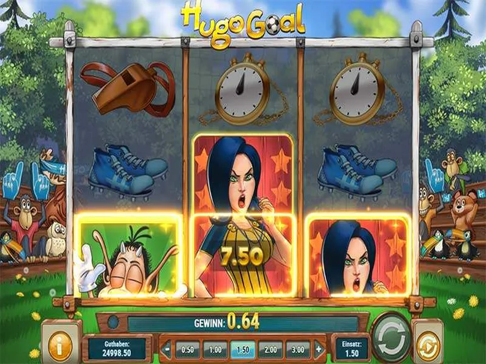 Hugo Goal slot-spil fra Play’n GO på Casino Hugo